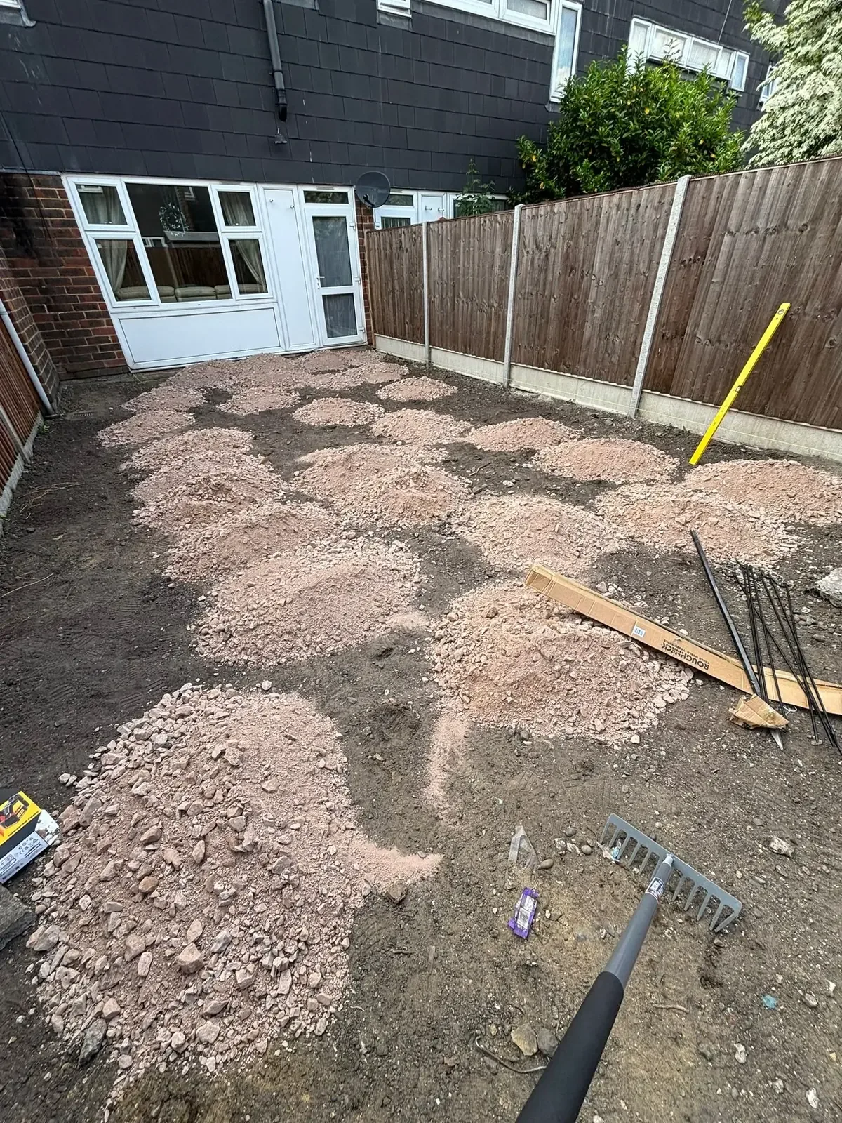 Porcelain Paving before work